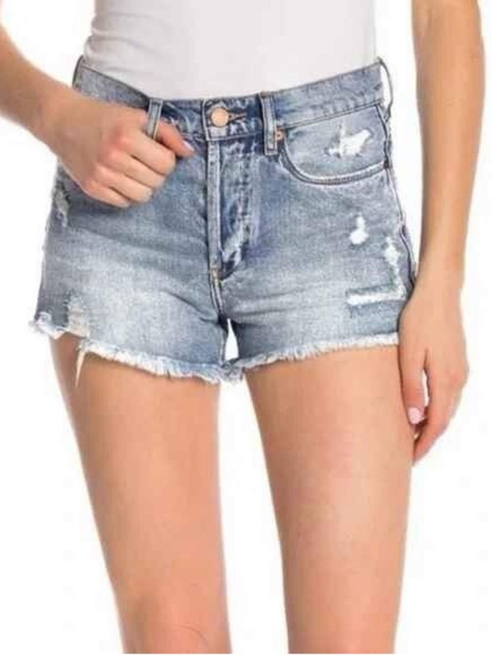 NWT BLANKNYC Hollywood Distressed Denim Shorts Size 25